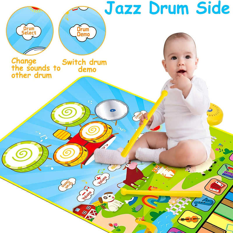 Piano Keyboard & Drum Mat