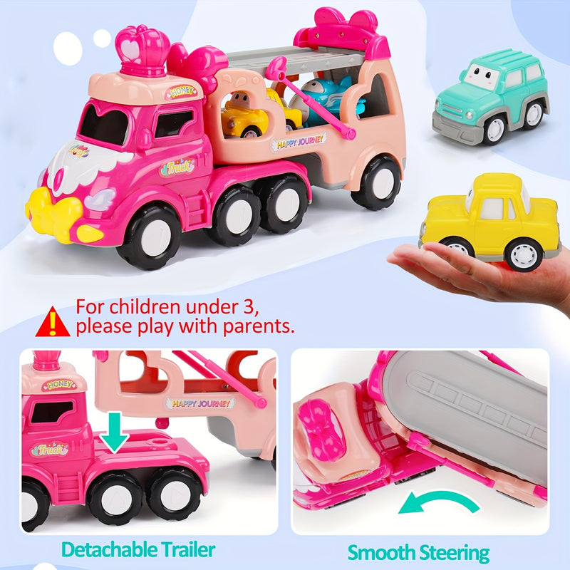 Pink Princess Transport Carrier Trucks