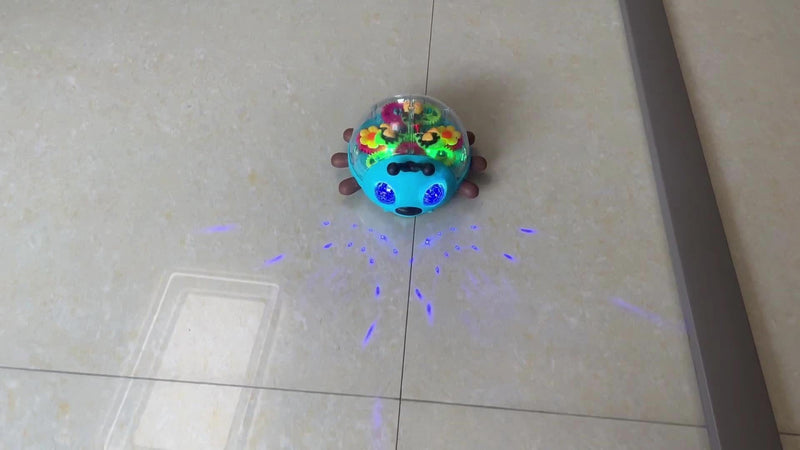 Illuminated Transparent Beetle Toy Car