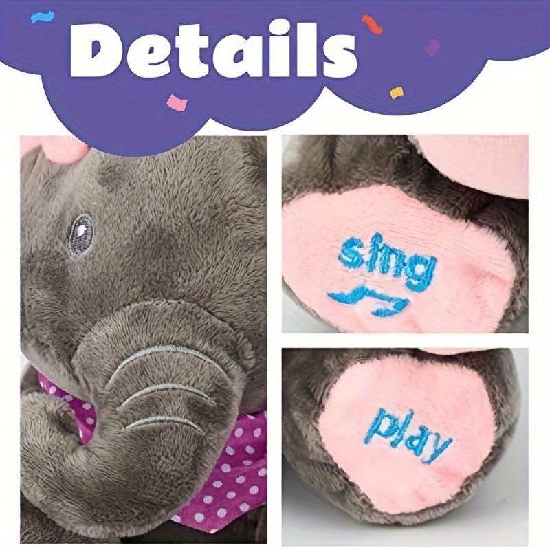 Interactive Singing Elephant Plush Toy