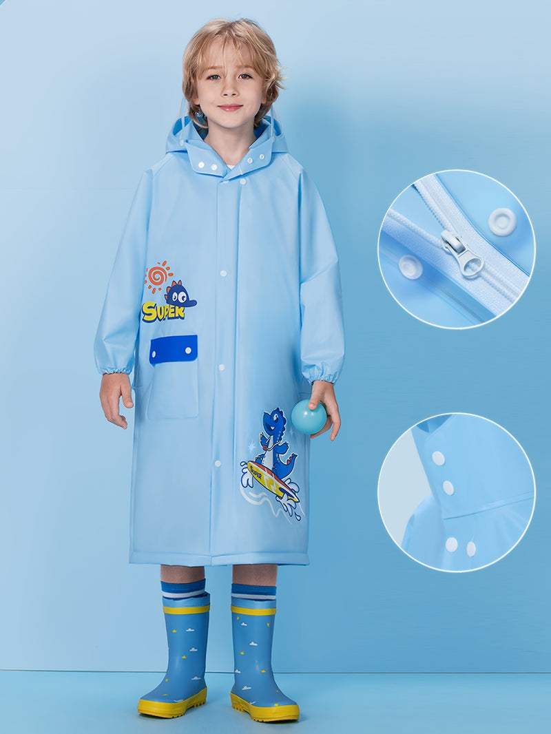 Dinosaur Waterproof Hooded Raincoat