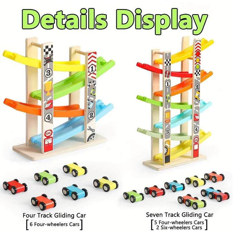 Wooden Ramp Racing Car Set