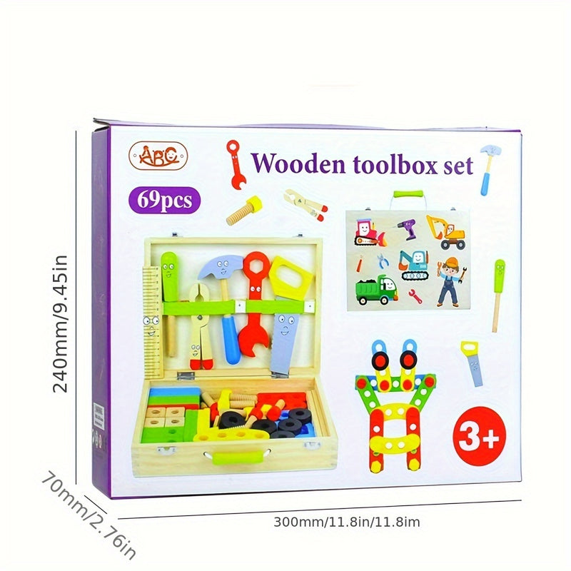 Wooden Building Blocks Set