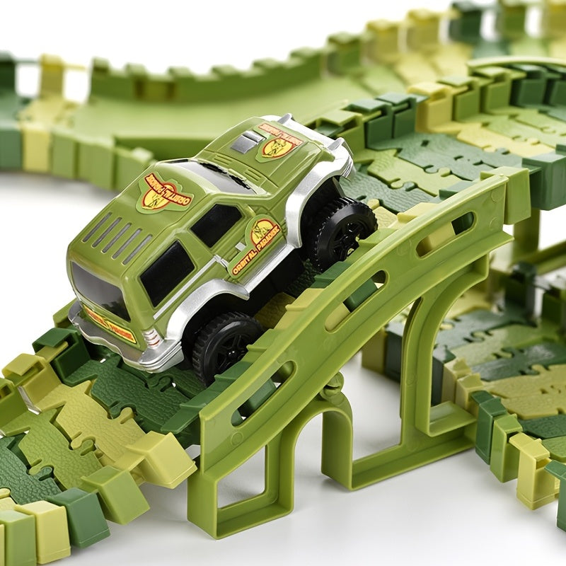 Dinosaur Race Car Track Set