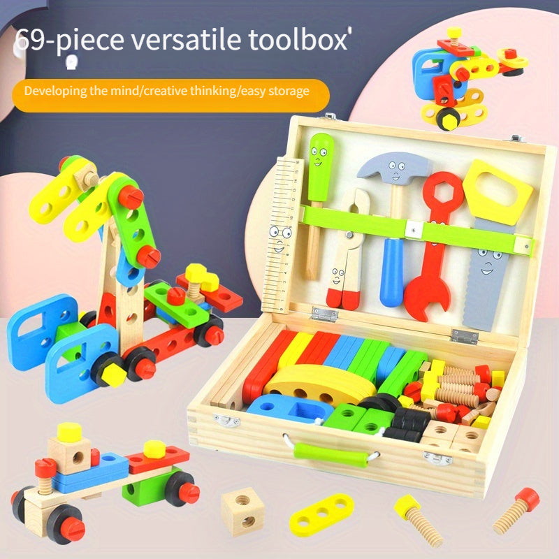 Wooden Building Blocks Set