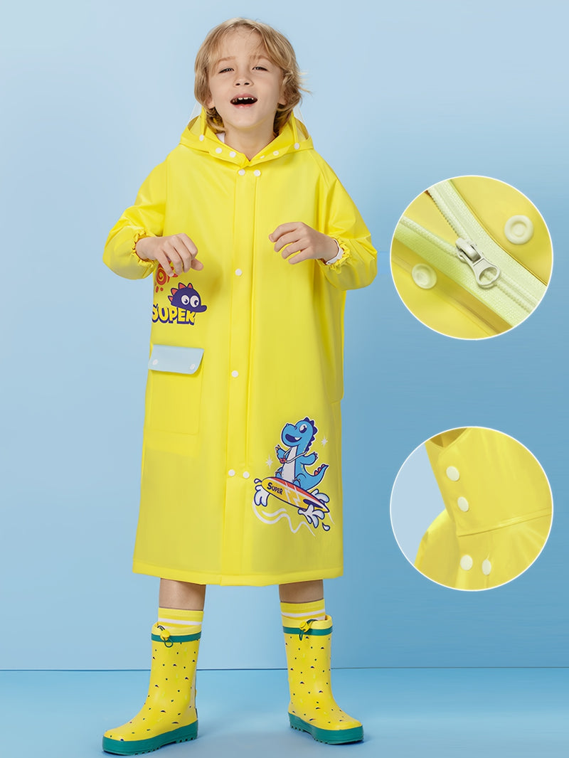 Dinosaur Waterproof Hooded Raincoat