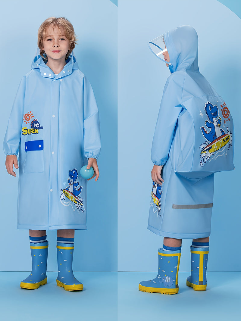 Dinosaur Waterproof Hooded Raincoat