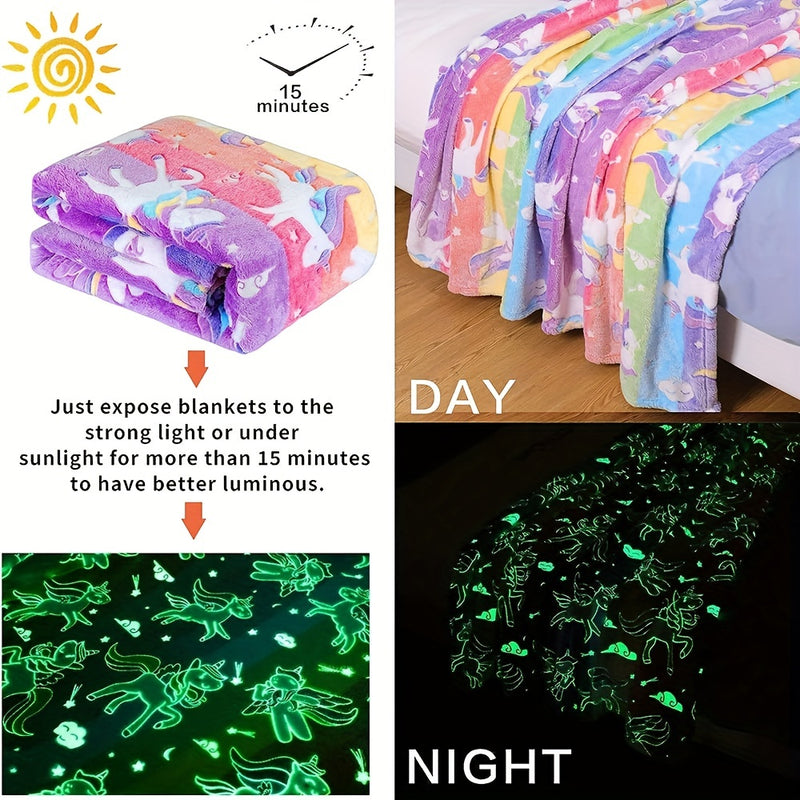 Blanket Unicorns Glow In The Dark