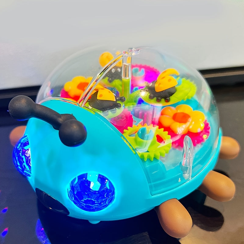 Illuminated Transparent Beetle Toy Car