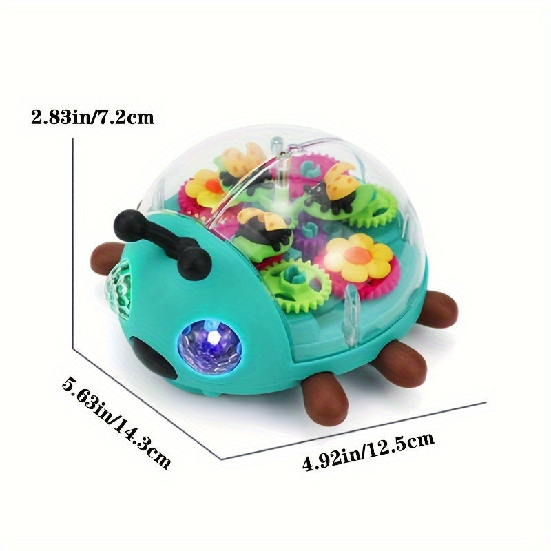 Illuminated Transparent Beetle Toy Car